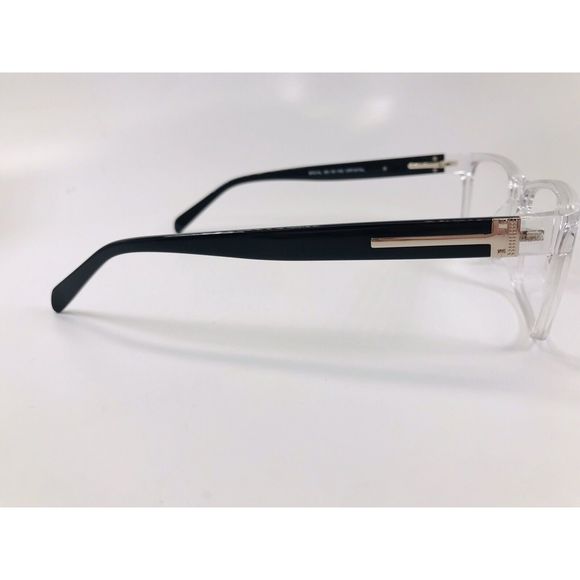 New Wide Guyz Crystal & Black BIG AL Eyeglasses 58mm for The Stylish Large Man - Picture 6 of 12